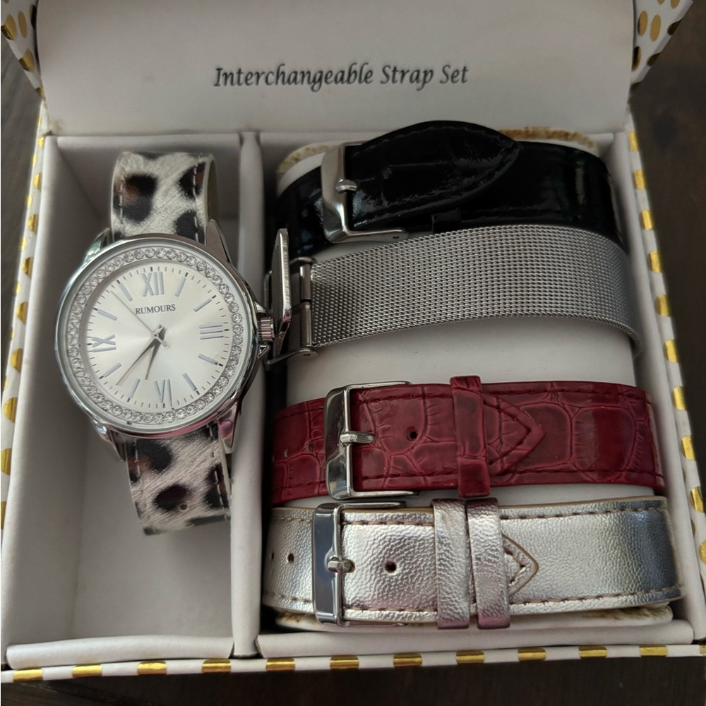 Rumours Interchangeable Strap Watch Set